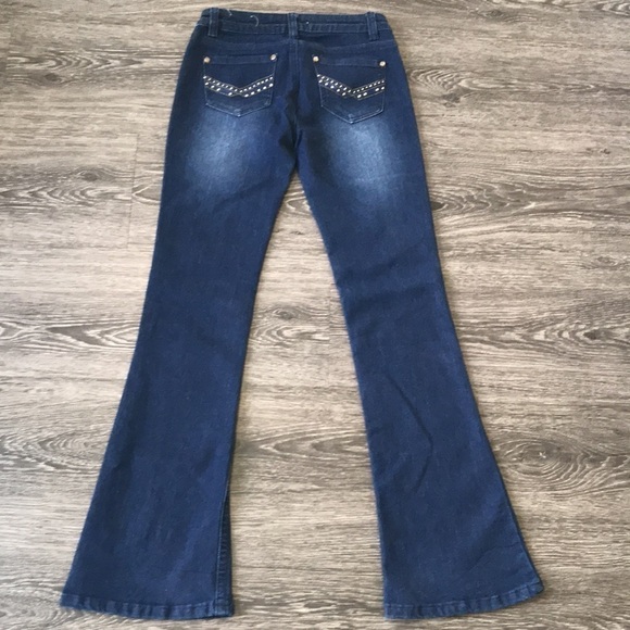 Nwot Jalate low rise Jeans dark wash bootcut jewel - Picture 6 of 12